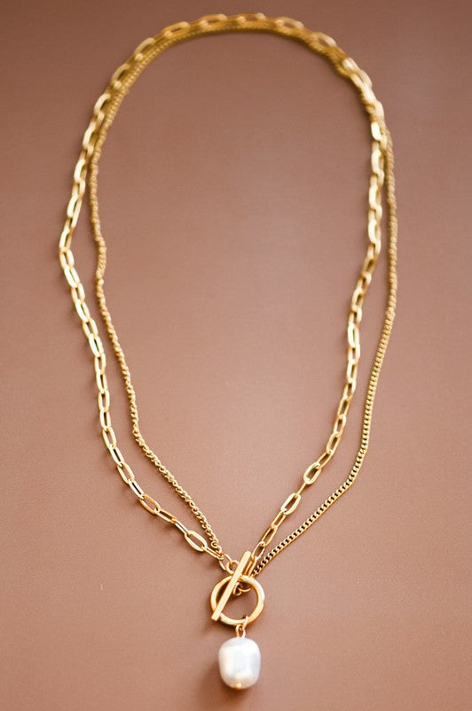 The Chain Reaction Pearl Necklace