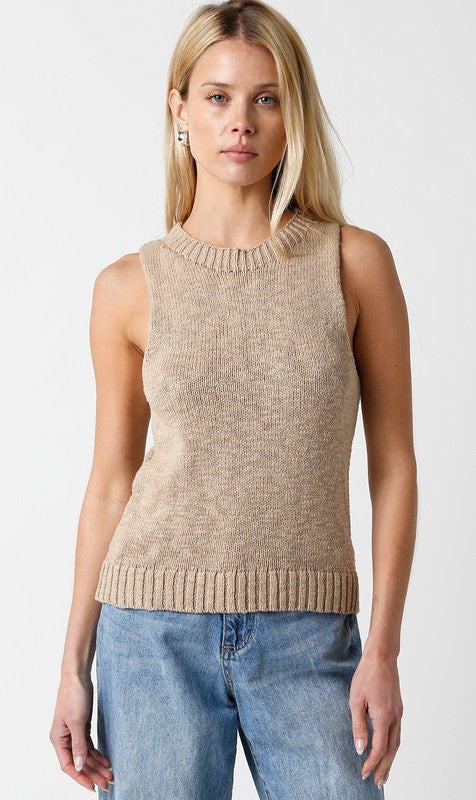 The Wild Ones White Sleeveless Sweater