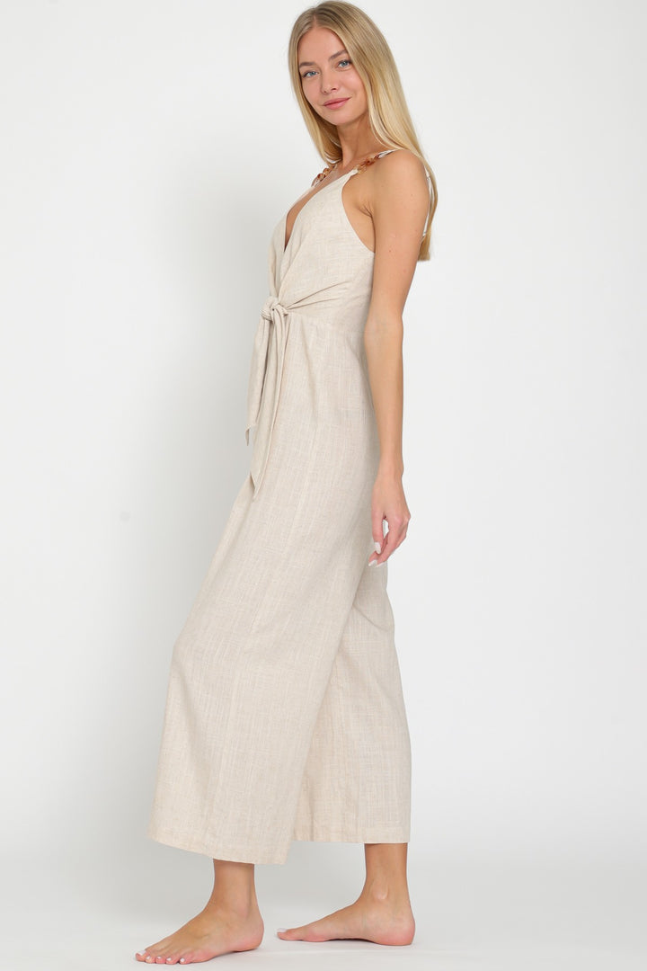 The Streets Of Rome Linen Jumpsuit