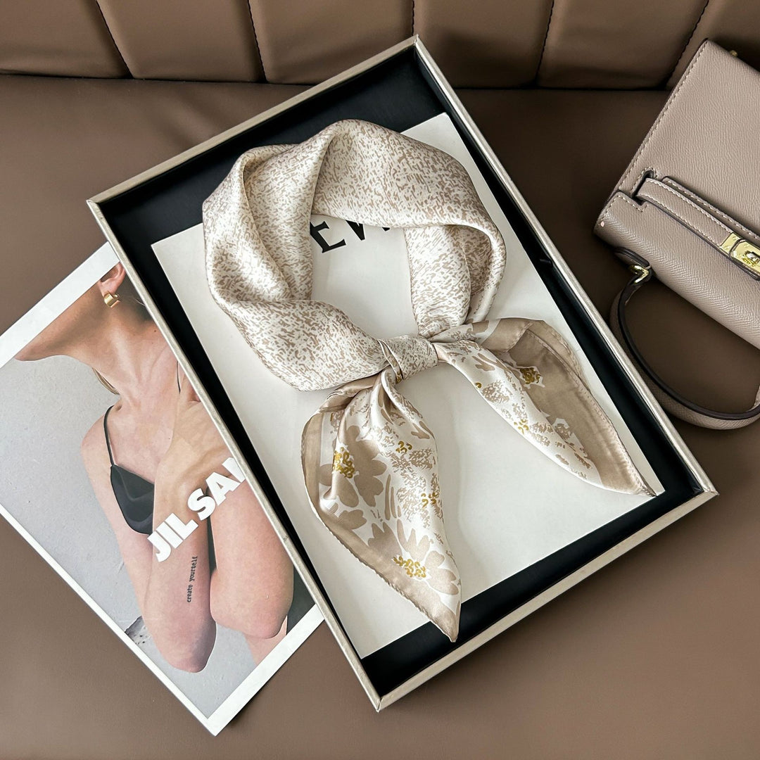 The Sienna Printed Square Silk Scarf