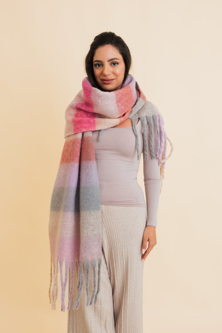 The Cozy Breeze Oversized Fringe Scarf