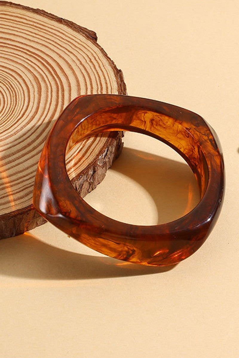 The Geometric Square Resin Bracelet
