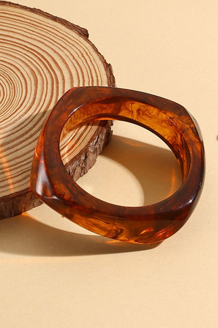 The Geometric Square Resin Bracelet