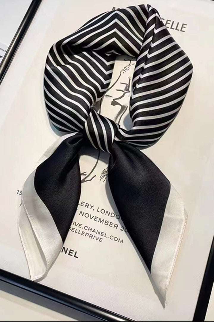 The Chic Printed Satin Scarf