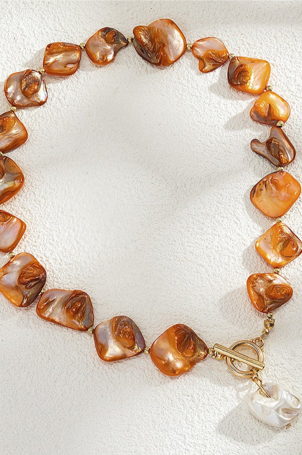 The Ocean Side Shell Toggle Necklace