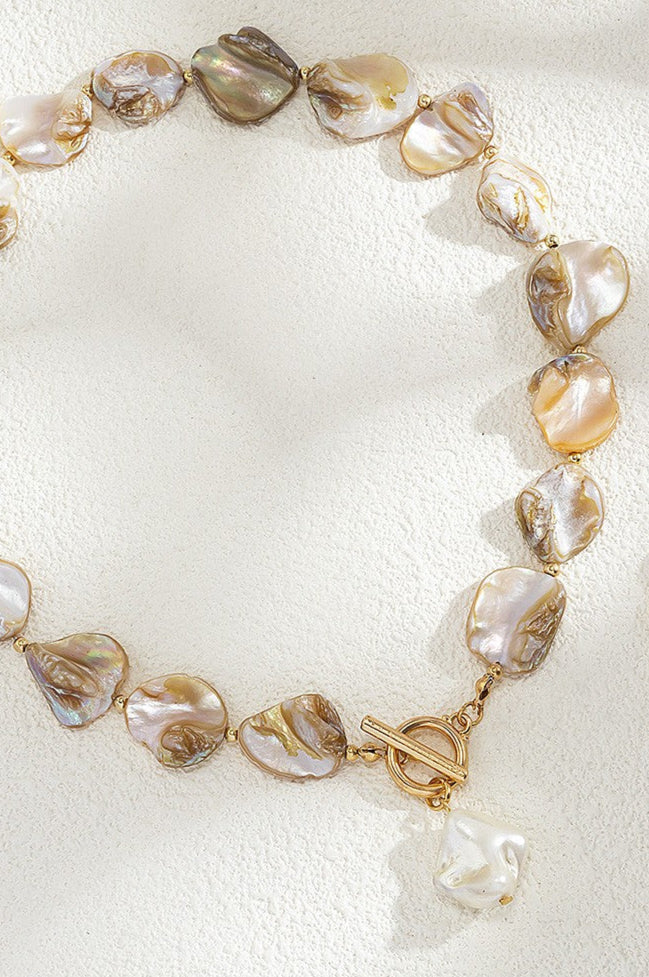 The Ocean Side Shell Toggle Necklace
