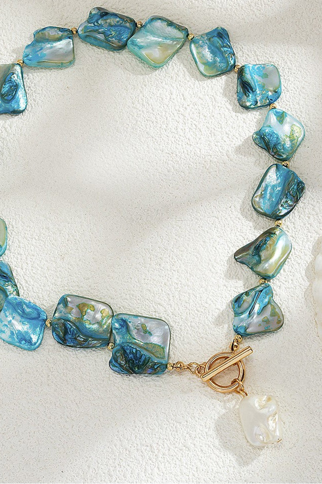 The Ocean Side Shell Toggle Necklace