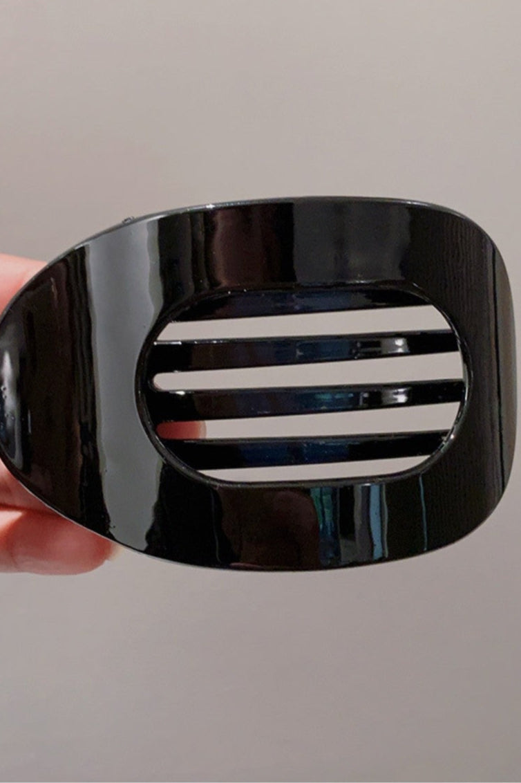 The Molly Matte Oval Flat Curved Design Hair Clips