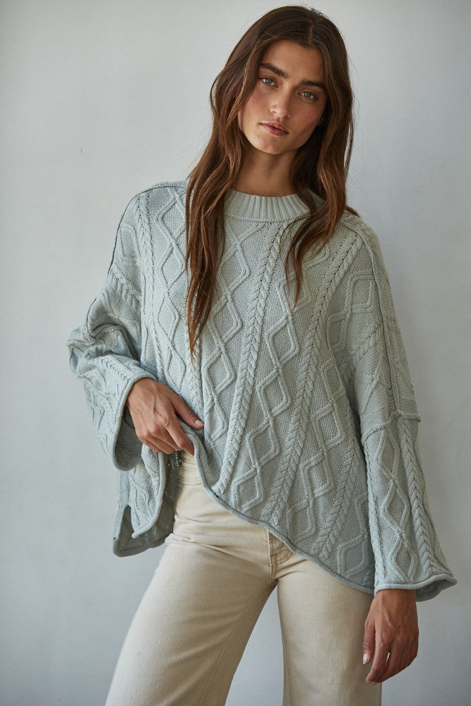 The No Worries Cable Knit Sweater