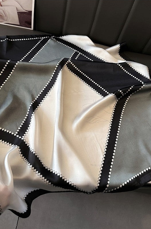 The Thistledown Print Faux Silk Scarf