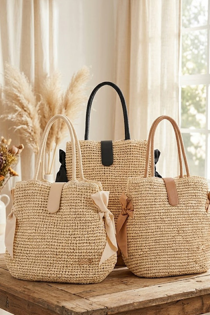 The Santorini Bow Beach Bag