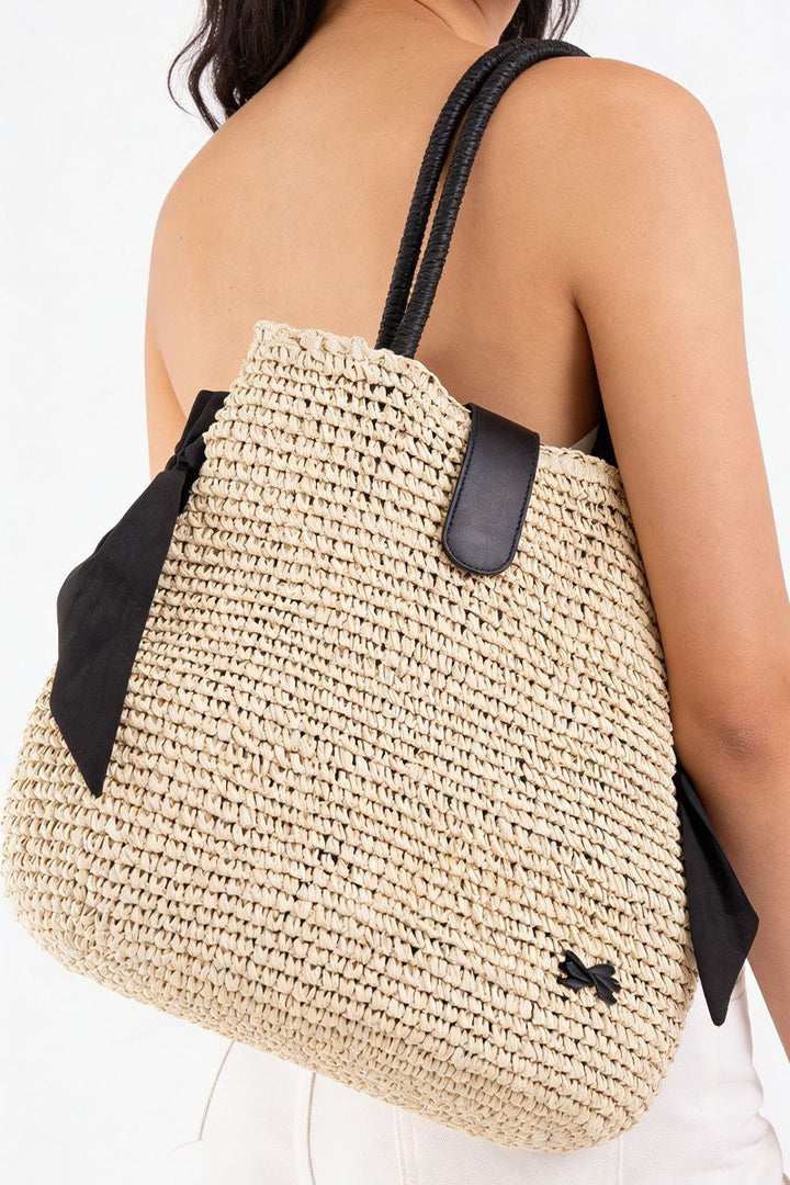 The Santorini Bow Beach Bag