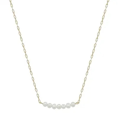 The Freshwater Pearl Row Necklace