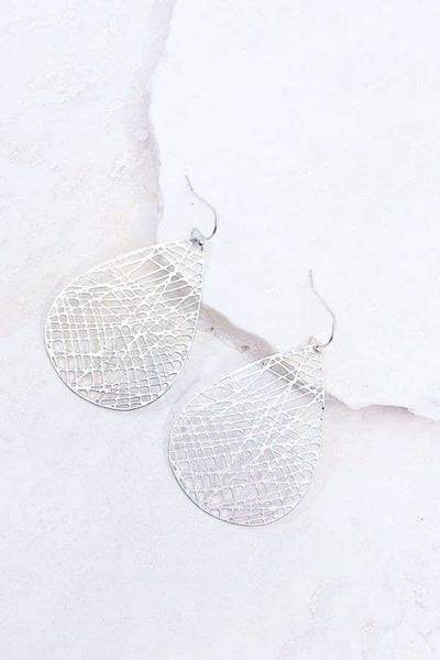 The Delicate Filigree Matte Drop Earrings