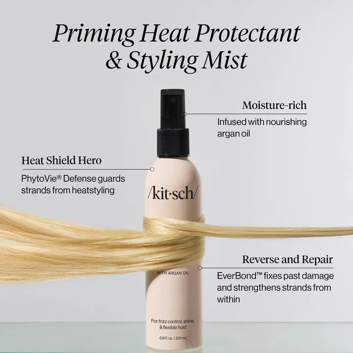 The Priming Argan Oil Heat Protectant & Styling Mist by KITSCH