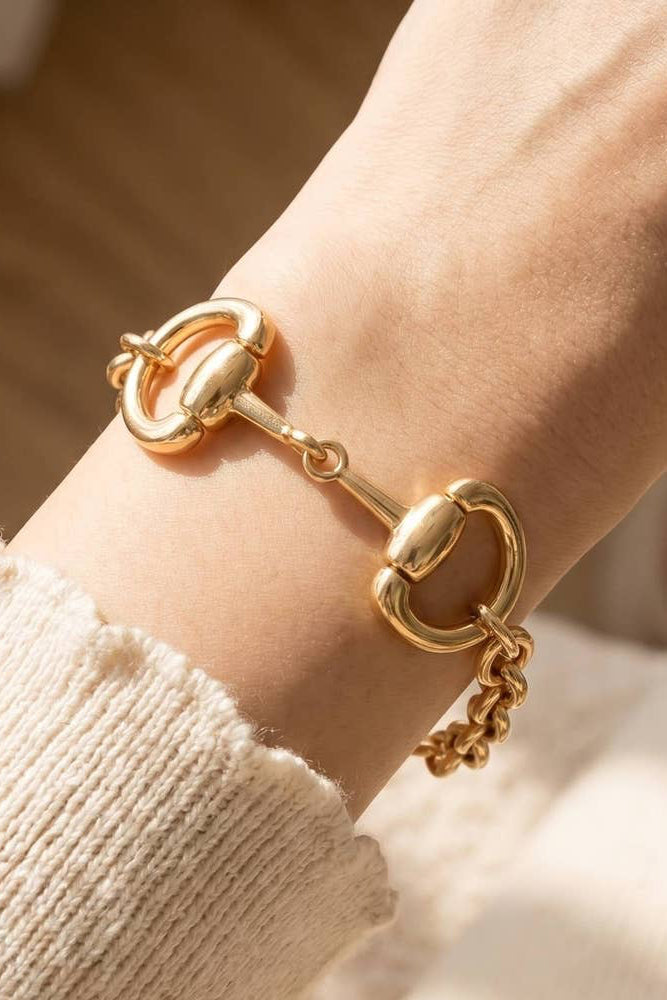 The Equestrian Equestrian Horse Bit Toggle Clasp Bracelet