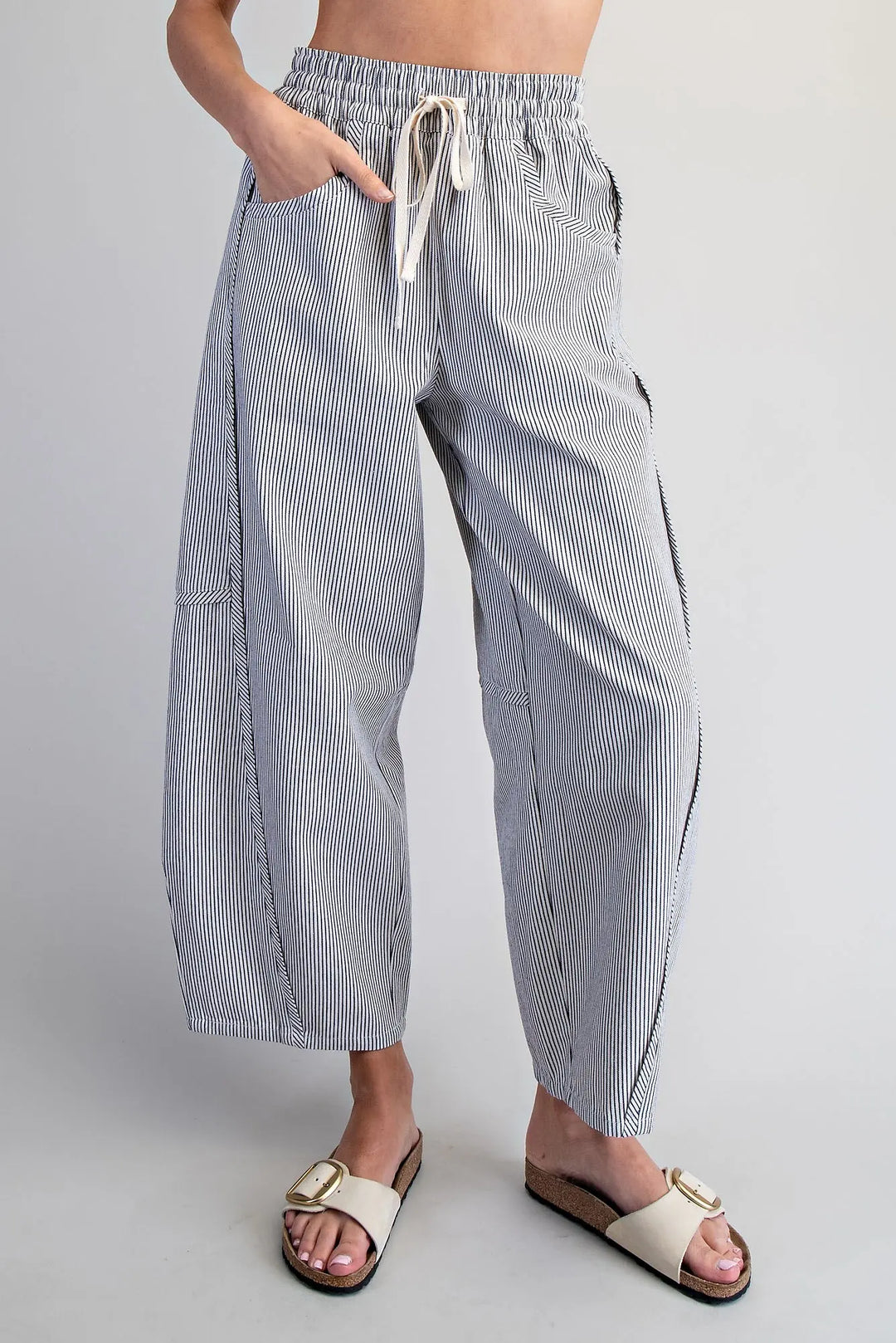 The Coastal Striped Drawstring Pants