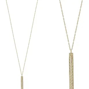 The Multi Chain Tassel Necklace