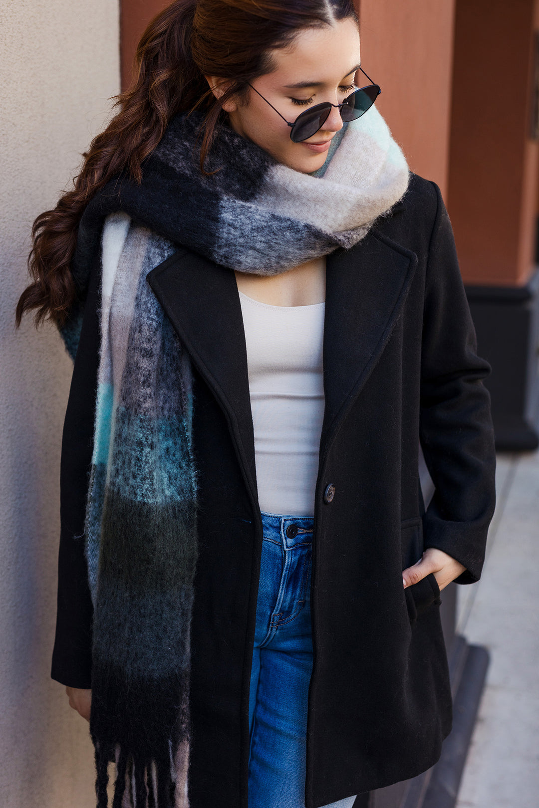 The Cozy Breeze Oversized Fringe Scarf