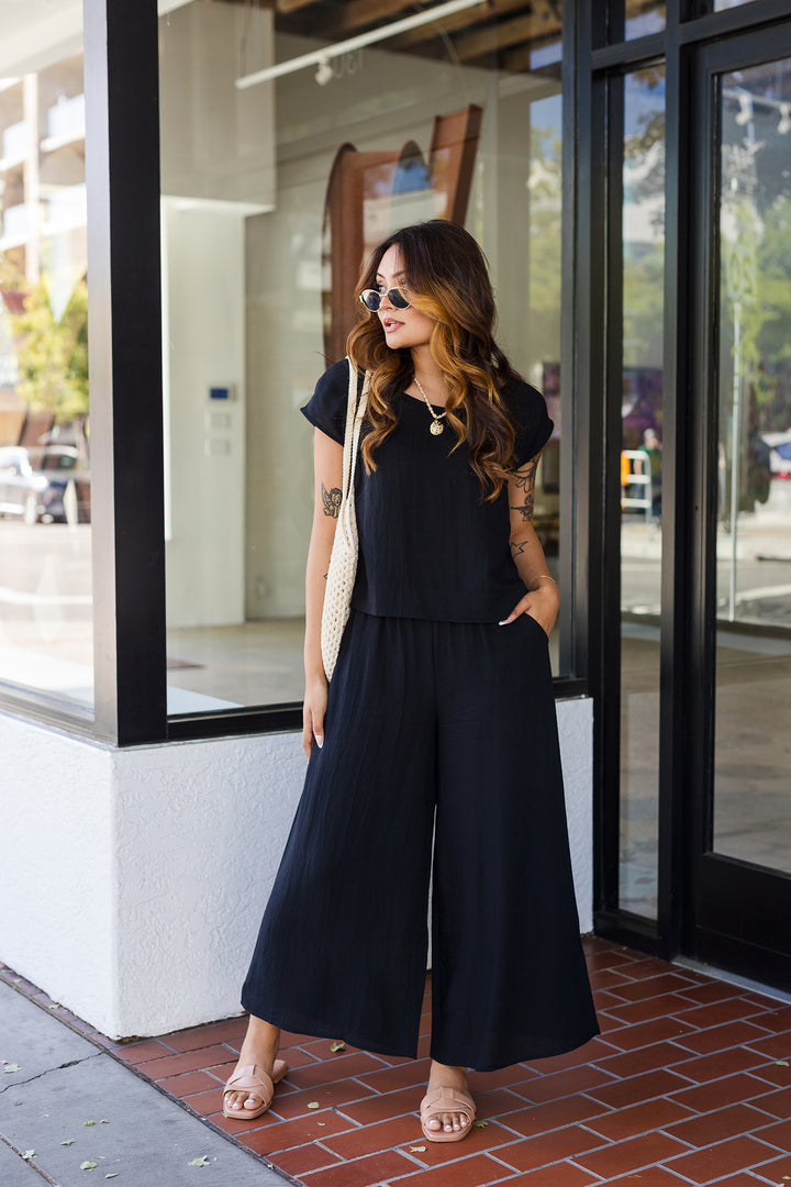 The Black Sand Beaches Short Sleeve Top