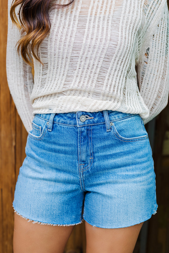 The Long Story Denim Shorts