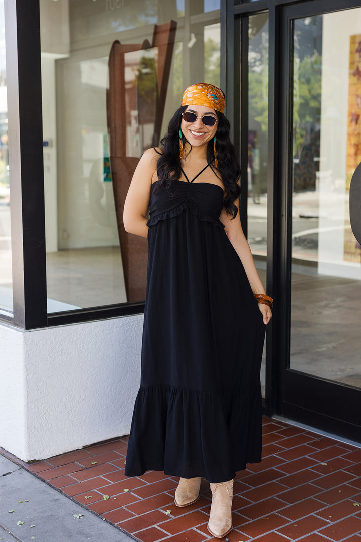 The Ibiza Halter Maxi Dress