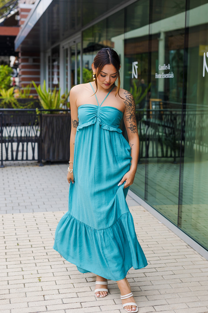 The Ibiza Halter Maxi Dress