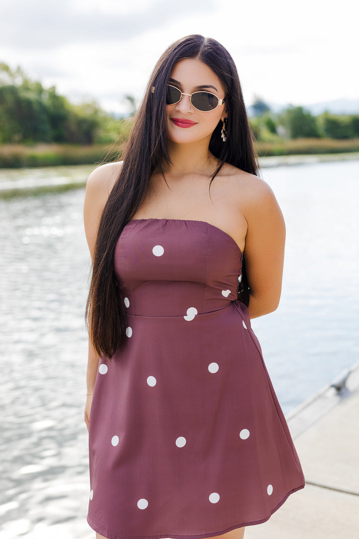 The Spot On Strapless Mini Dress