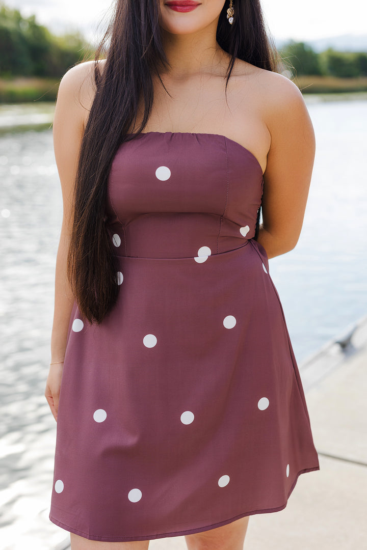 The Spot On Strapless Mini Dress