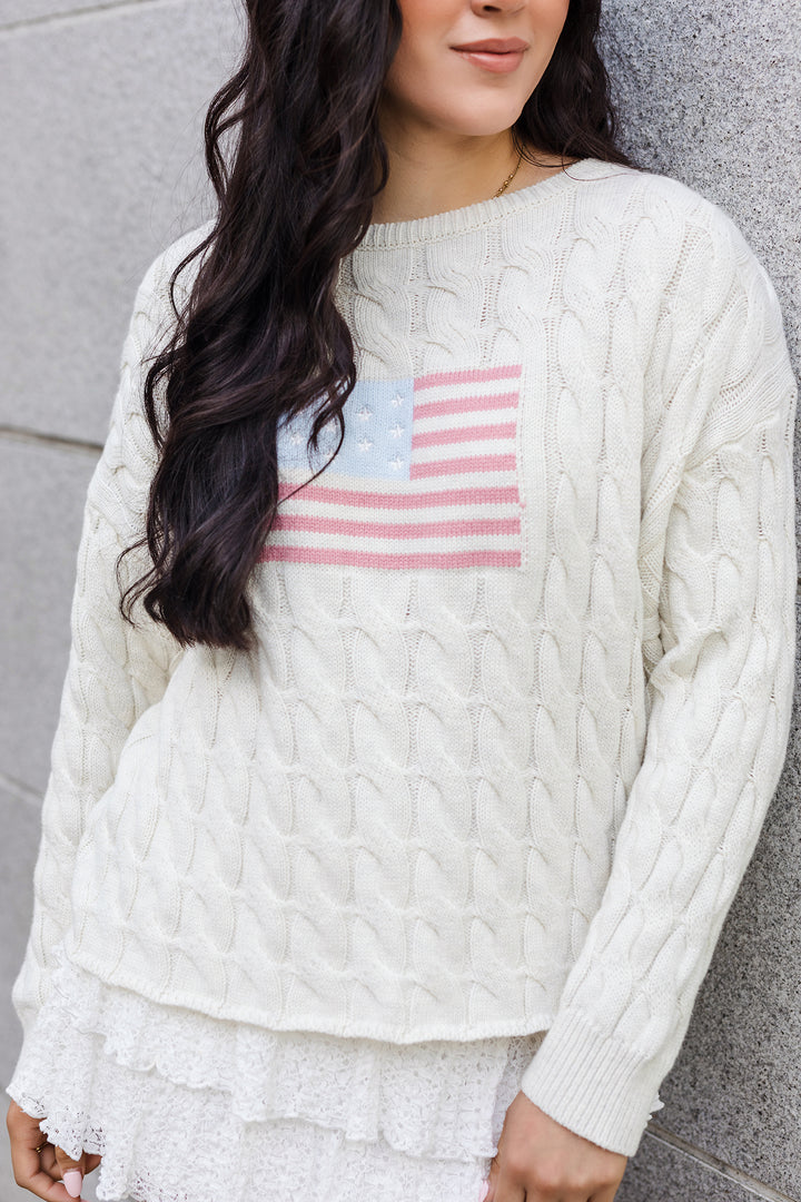 The All American Girl Long Sleeve Sweater