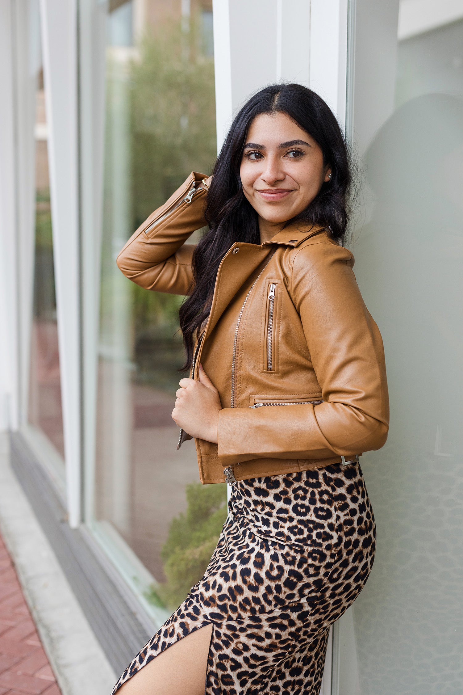 The Crushing It Faux Leather Moto Jacket – Shoppe Miah
