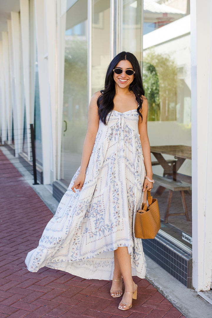 The Blue Skies Ahead Tiered Maxi Dress