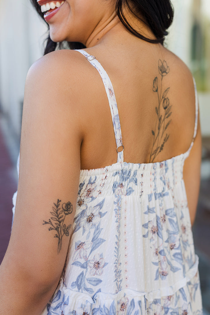 The Blue Skies Ahead Tiered Maxi Dress