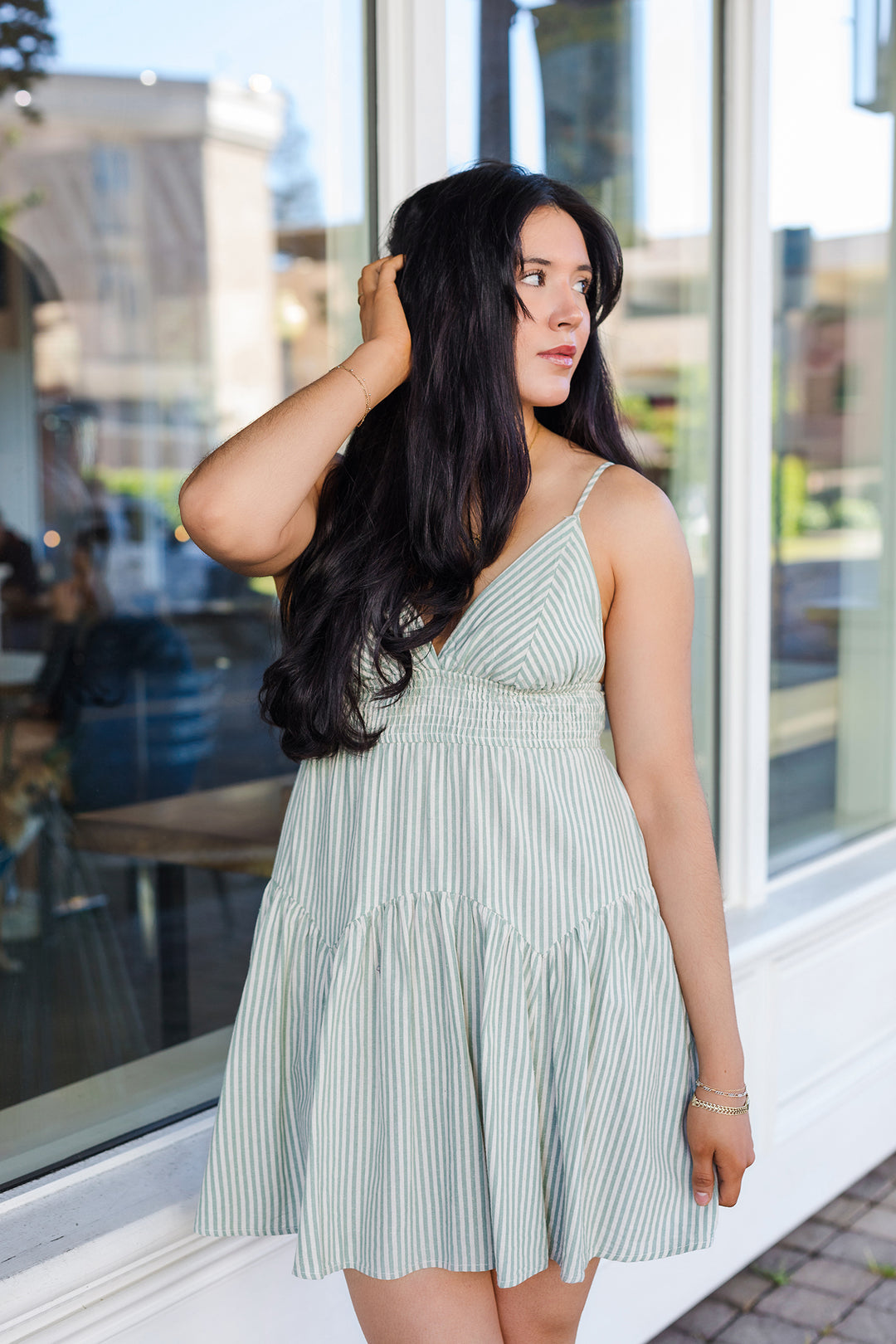 Striped Mini Dress - The Spring Fling Striped Mini Dress Shoppe Miah Striped Mini Dress - The Spring Fling Striped Mini Dress Shoppe Miah