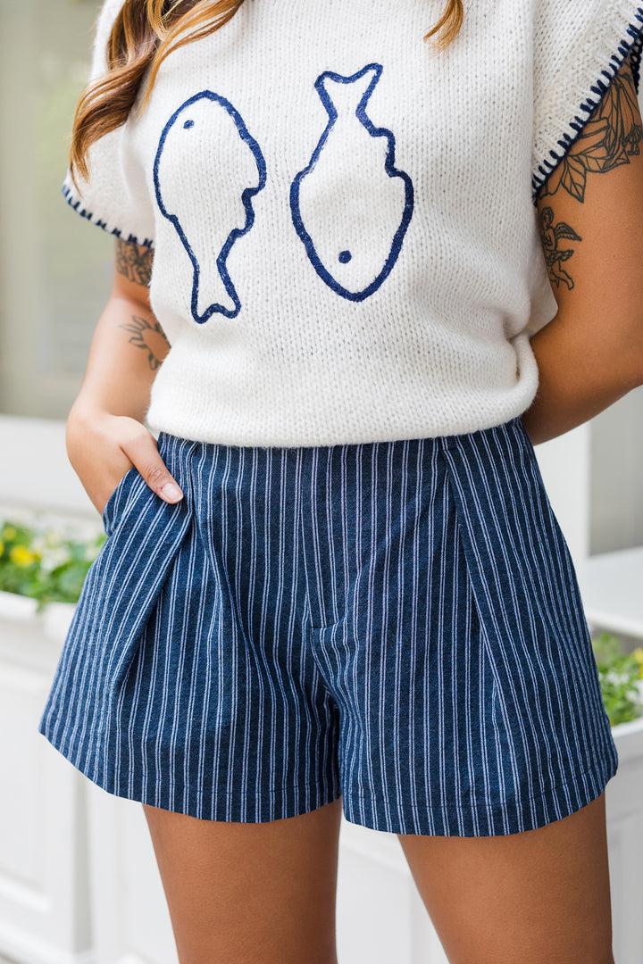 The Tailored Tide Striped Shorts