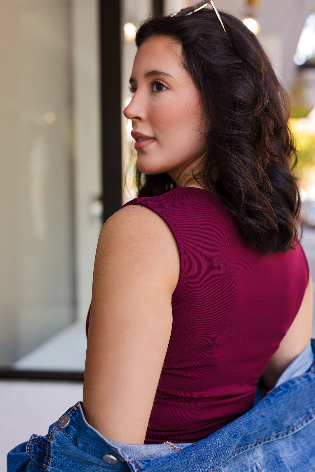 The Louise Square Neck Sleeveless Top