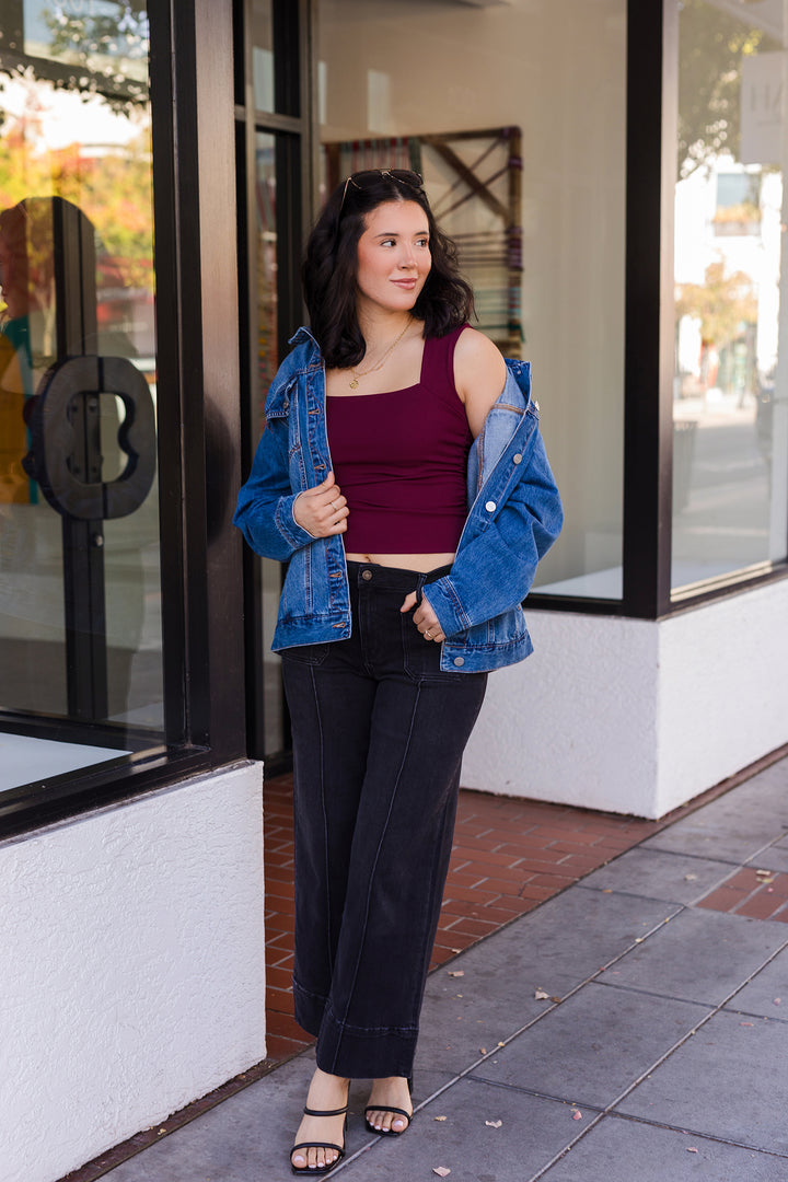 The Louise Square Neck Sleeveless Top