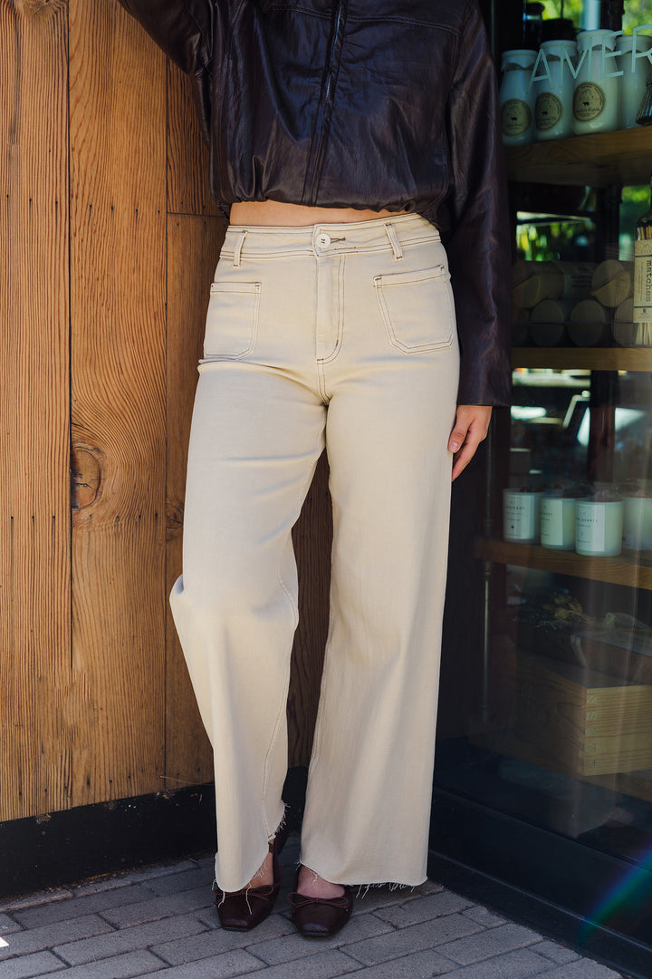 The Sideways Glance Washed Wide Leg Pants
