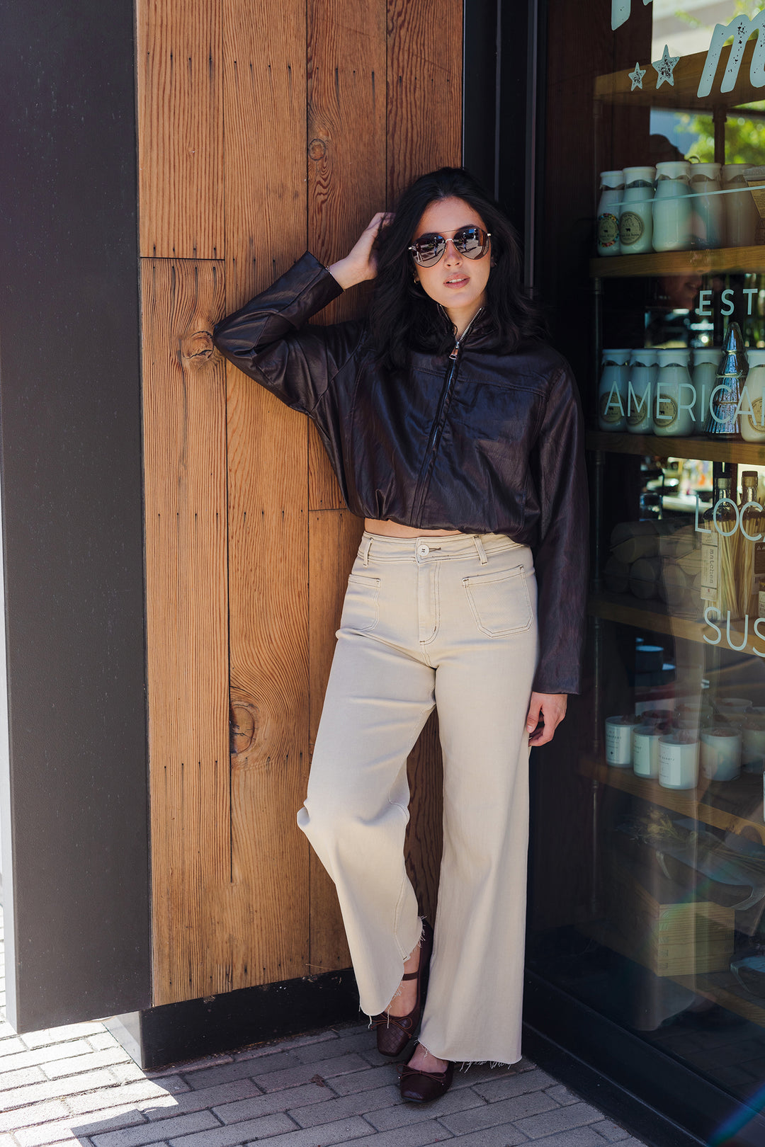The Sideways Glance Washed Wide Leg Pants