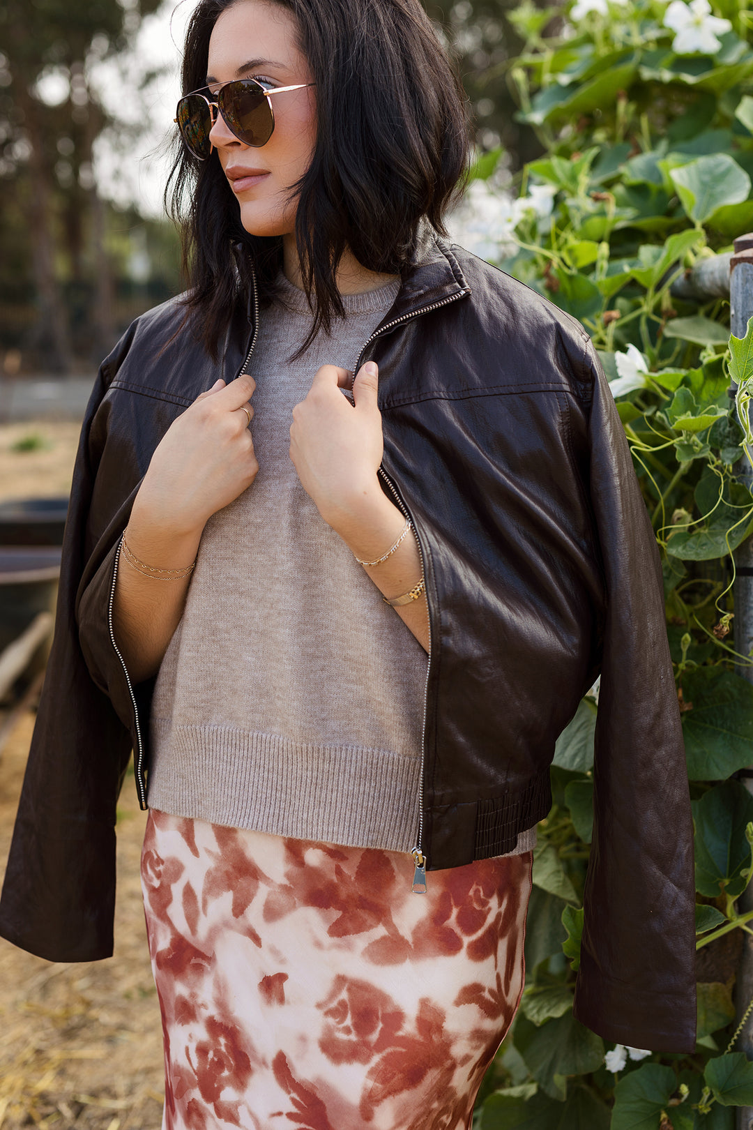 The Fresh For Fall Soft Faux Leather Bomber Jacket