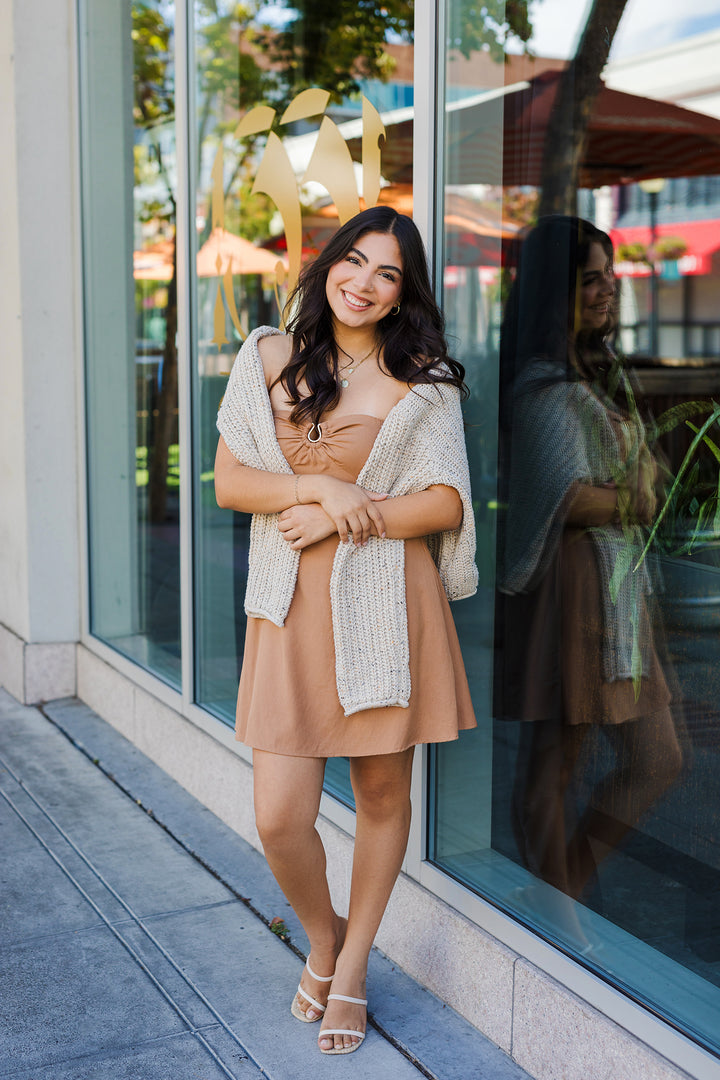 The Sage And Sand Mini Dress