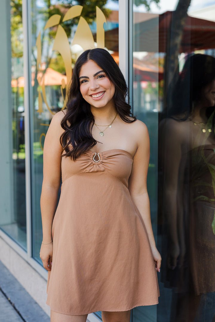 The Sage And Sand Mini Dress