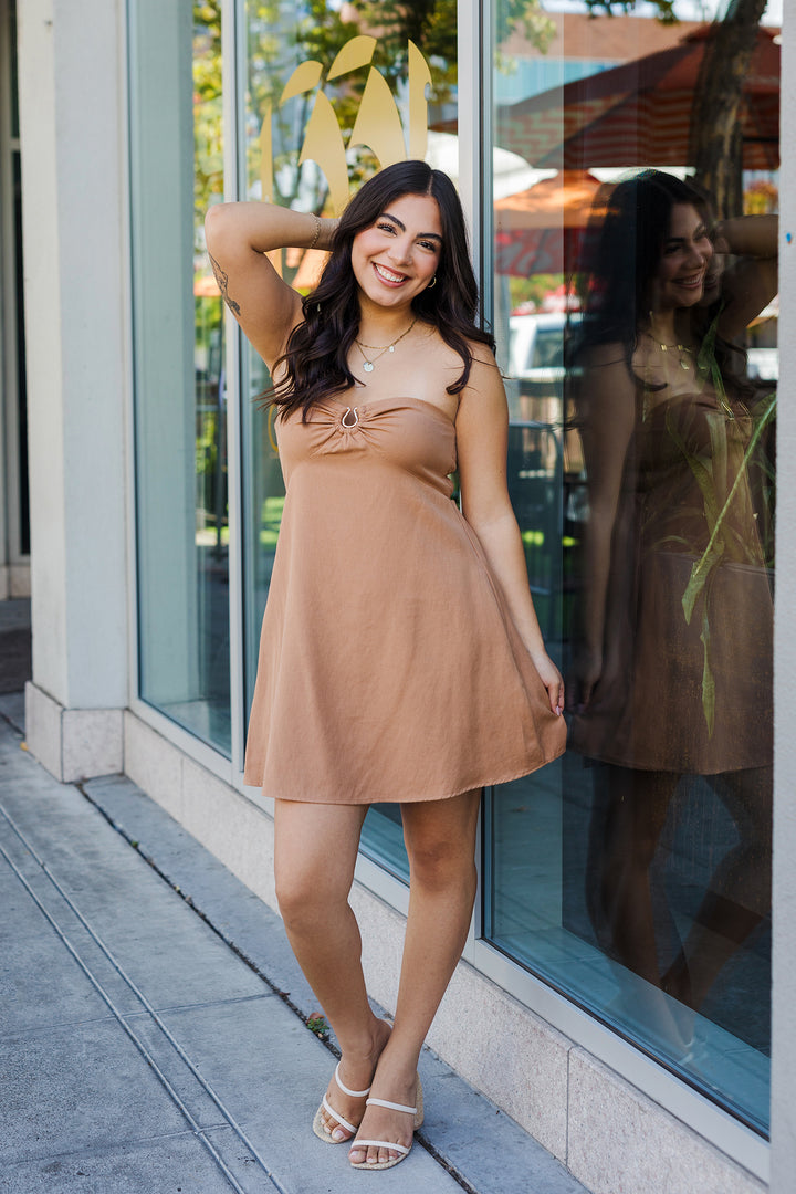 The Sage And Sand Mini Dress