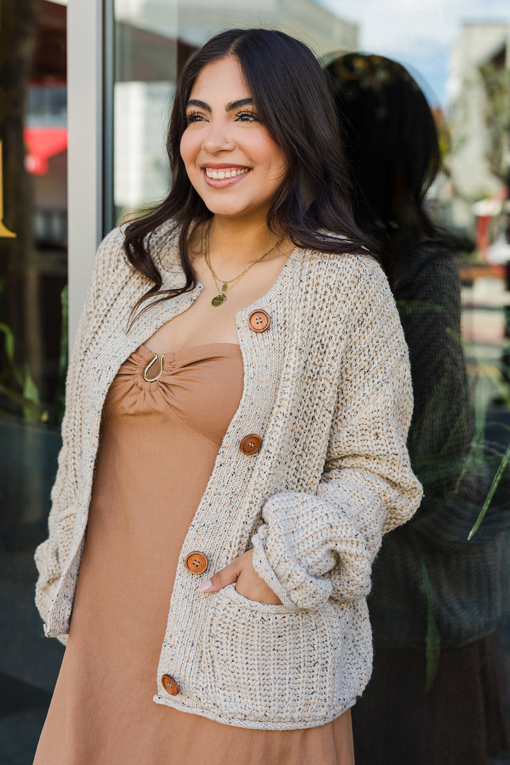 The Marley Button Down Chunky Knit Cardigan