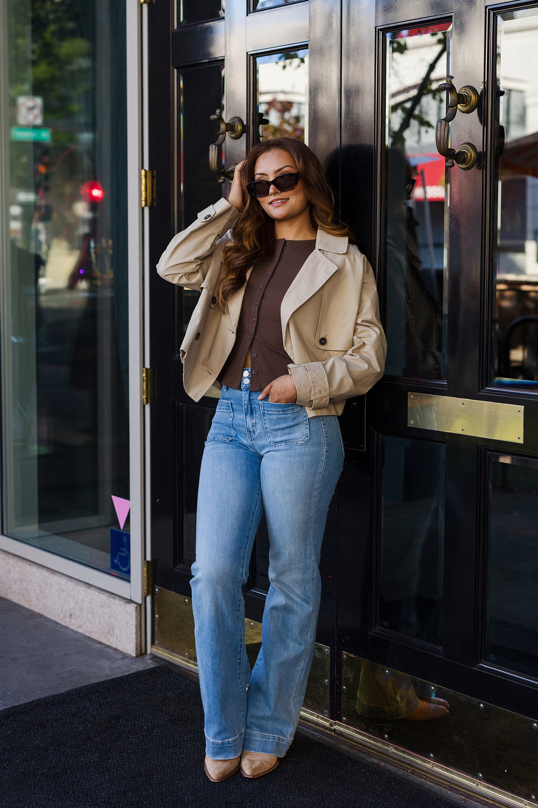 The West End Cropped Trench Coat
