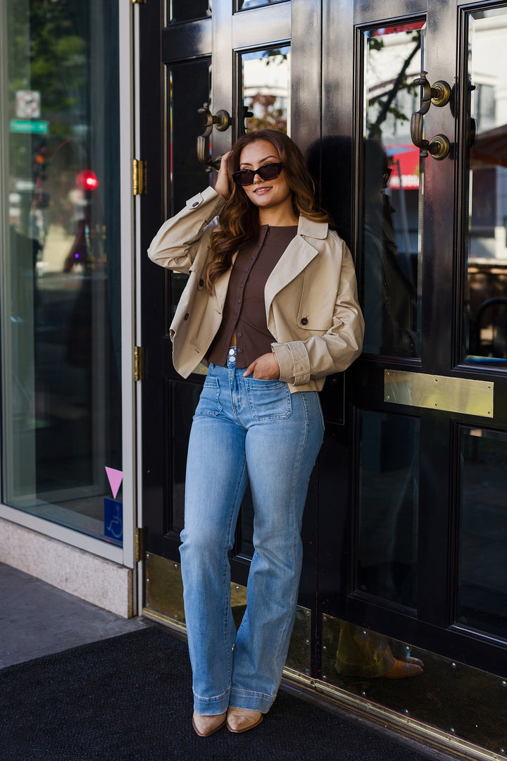 The West End Cropped Trench Coat