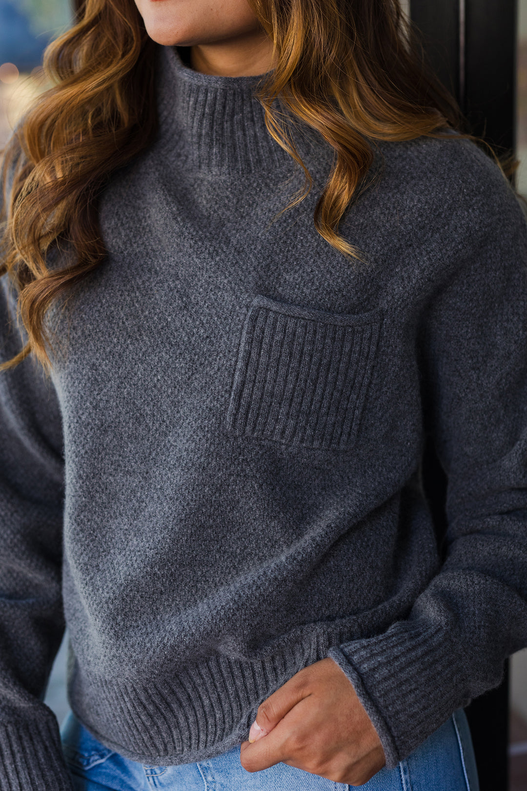 The More Like You Ecru Knit Mick Neck Sweater