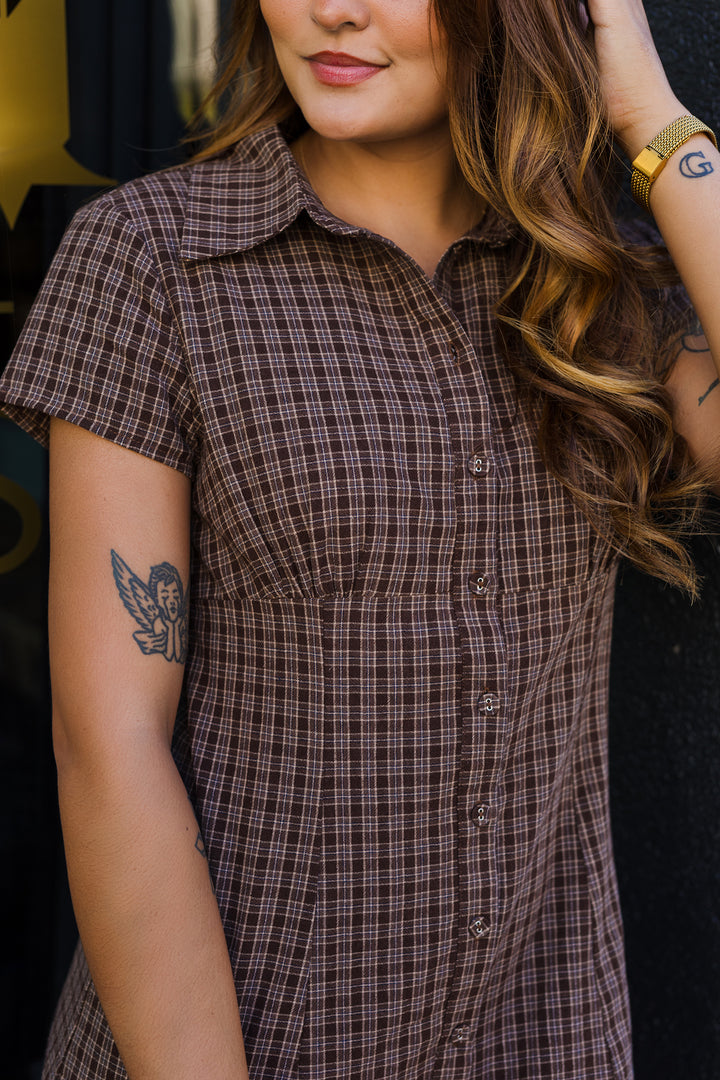 The Penny Plaid Mini Dress