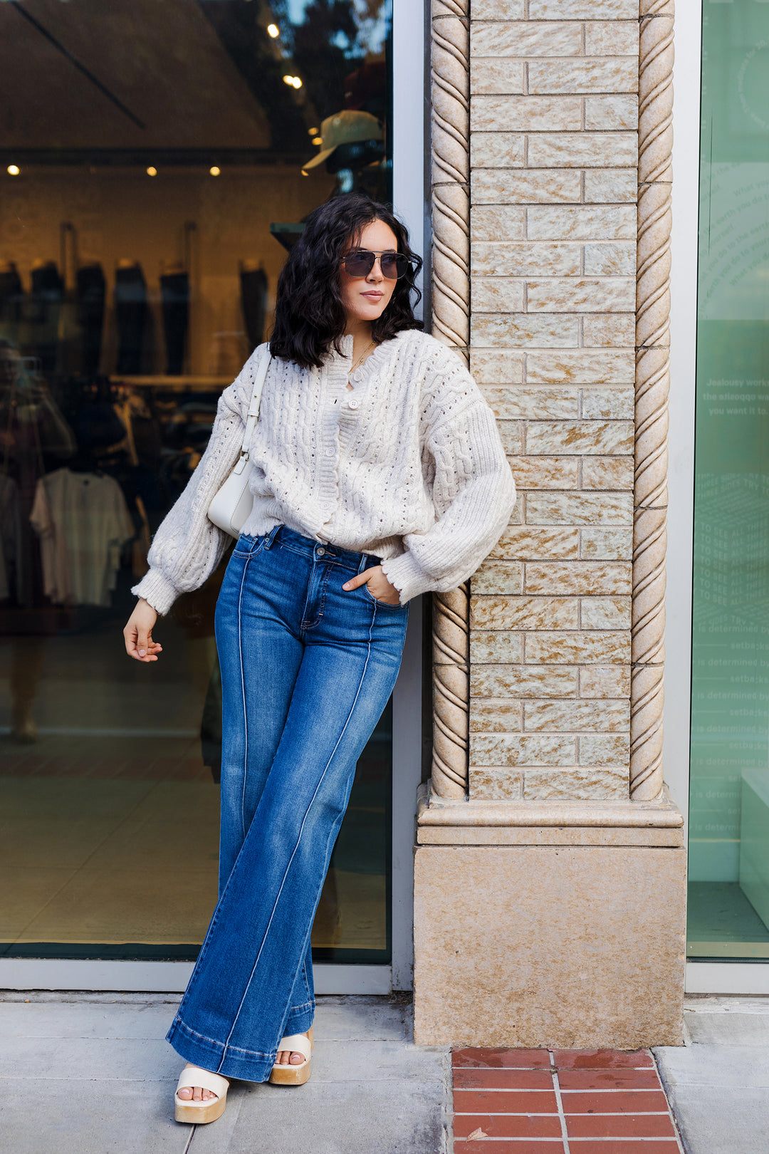 The Honeycomb Cable Knit Cardigan