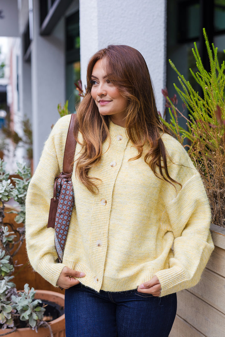 The Monica Button Front Cardigan Sweater
